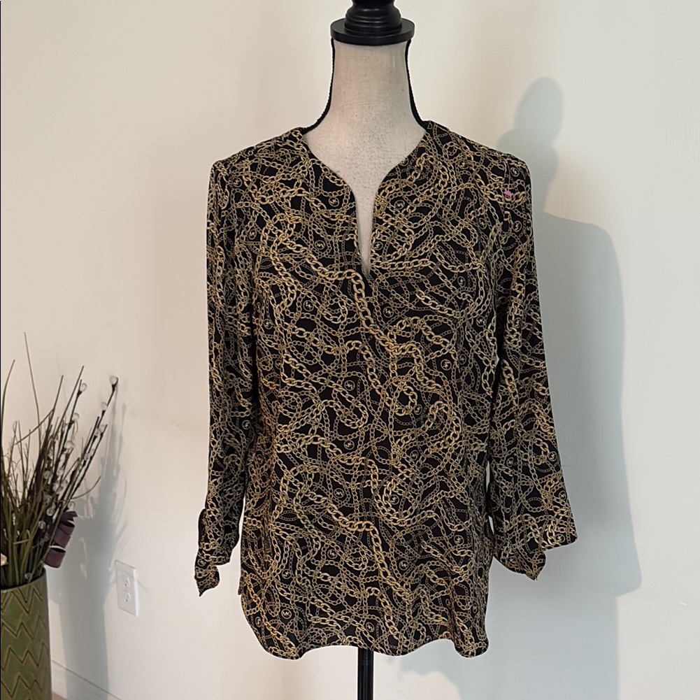 Michael Kors Medium Printed Chain Link Shirt 993
